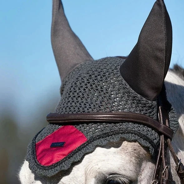 Equestrian Stockholm Ear Bonnet Wild Rose 2 Equestrian Stockholm Ear Bonnet Wild Rose - Image 2