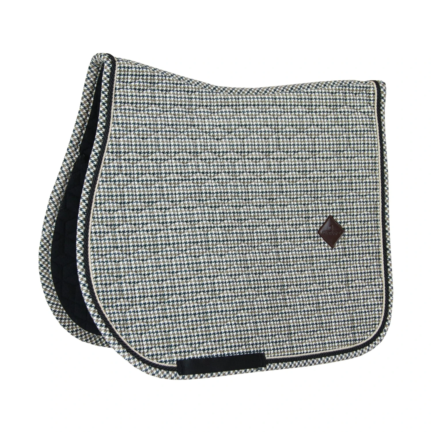 Kentucky Pied-de-Poule Jump Saddle Pad Brown 1 Kentucky Pied-de-Poule Jump Saddle Pad Brown