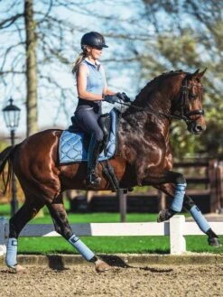 PS Of Sweden Monogram Dressage Saddle Pad Light Blue -Equestrian Supplies 178337383 origpic b11847