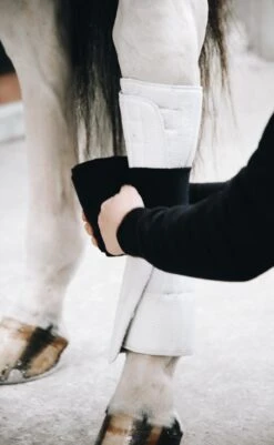 Kentucky Working Bandage Pads White/Black -Equestrian Supplies 227e6ff0c107e0a200f73307aee7c4e2d480628447f73de8171822044fea6797