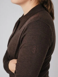 PS Of Sweden Hailey Fine Knit Sweater Coffee -Equestrian Supplies 281 f4fd10b2fb hailey coffe 0026 original