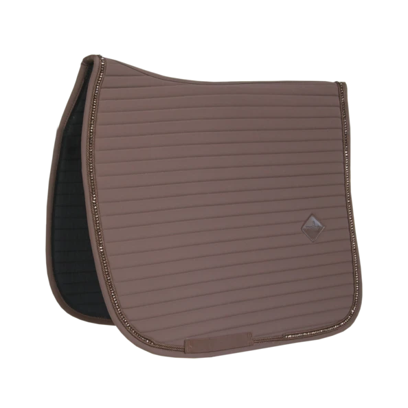 Kentucky Pearls Dressage Saddle Pad Brown 1 Kentucky Pearls Dressage Saddle Pad Brown