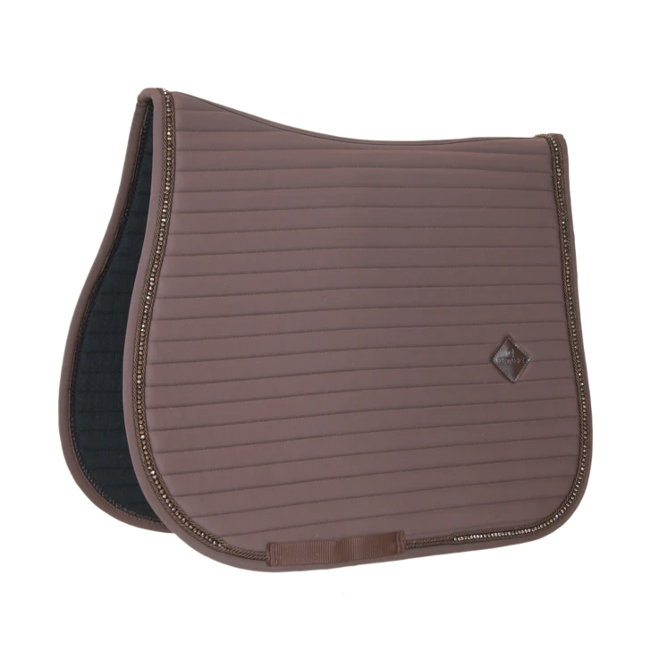 Kentucky Pearls Jump Saddle Pad Brown 1 Kentucky Pearls Jump Saddle Pad Brown
