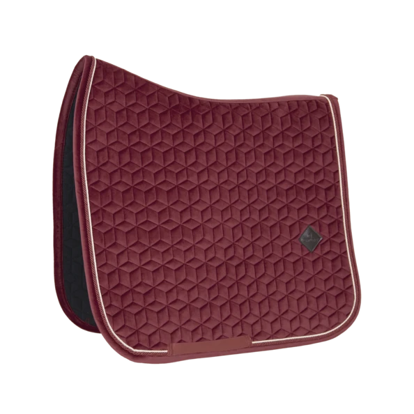 Kentucky Velvet Dressage Saddle Pad Bordeaux 1 Kentucky Velvet Dressage Saddle Pad Bordeaux