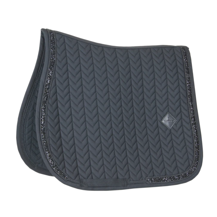 Kentucky Glitter Stone Jump Saddle Pad Black 1 Kentucky Glitter Stone Jump Saddle Pad Black