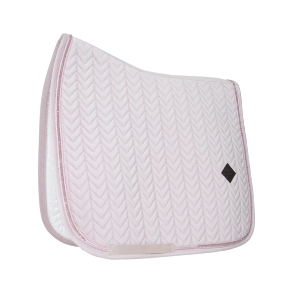 Kentucky Velvet Pearls Dressage Saddle Pad Soft Rose 1 Kentucky Velvet Pearls Dressage Saddle Pad Soft Rose