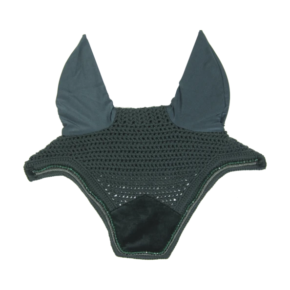 Kentucky Velvet Pearls Wellington Ear Bonnet Pine Green 2 Kentucky Velvet Pearls Wellington Ear Bonnet Pine Green - Image 2