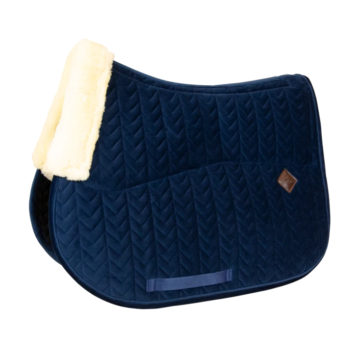 Kentucky Velvet Skin Friendly Jump Saddle Pad Navy 1 Kentucky Velvet Skin Friendly Jump Saddle Pad Navy