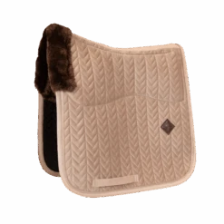 Kentucky Skin Friendly Velvet Dressage Saddle Pad Beige