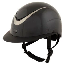 BR Equestrian Theta Plus Helmet Glossy Black/Gunmetal