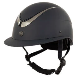 BR Equestrian Theta Plus Helmet Navy/Gunmetal