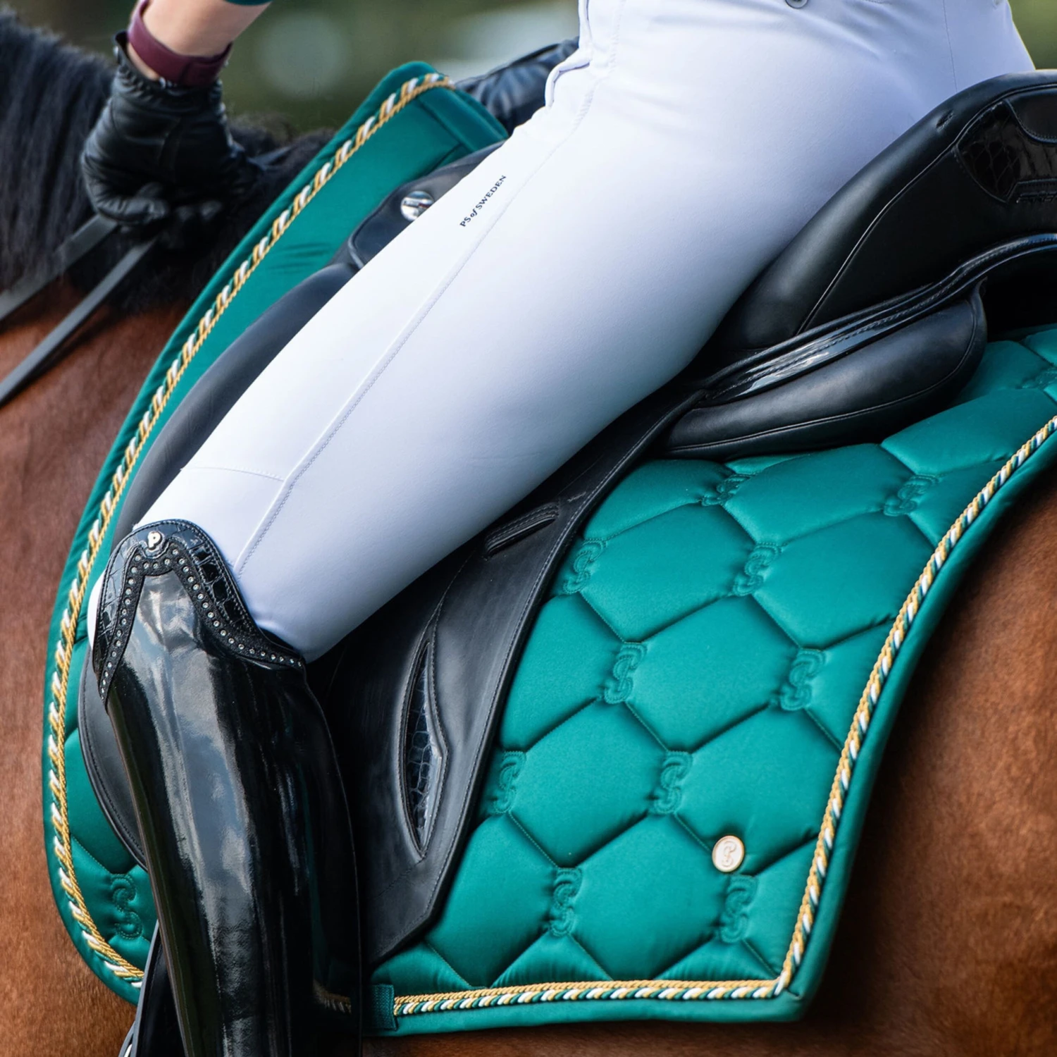PS Of Sweden Signature Dressage Saddle Pad Jade 1 PS Of Sweden Signature Dressage Saddle Pad Jade