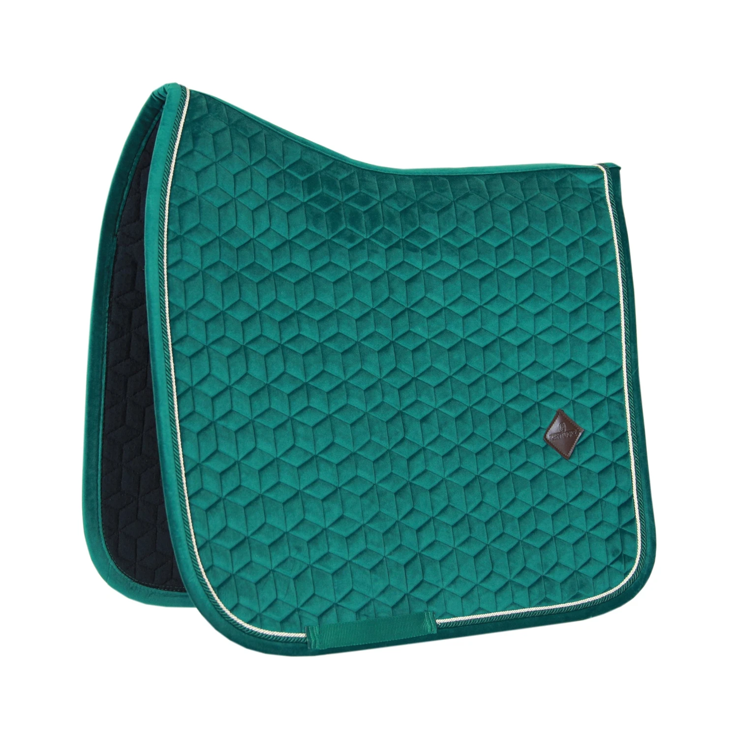 Kentucky Velvet Dressage Saddle Pad Dark Green 1 Kentucky Velvet Dressage Saddle Pad Dark Green