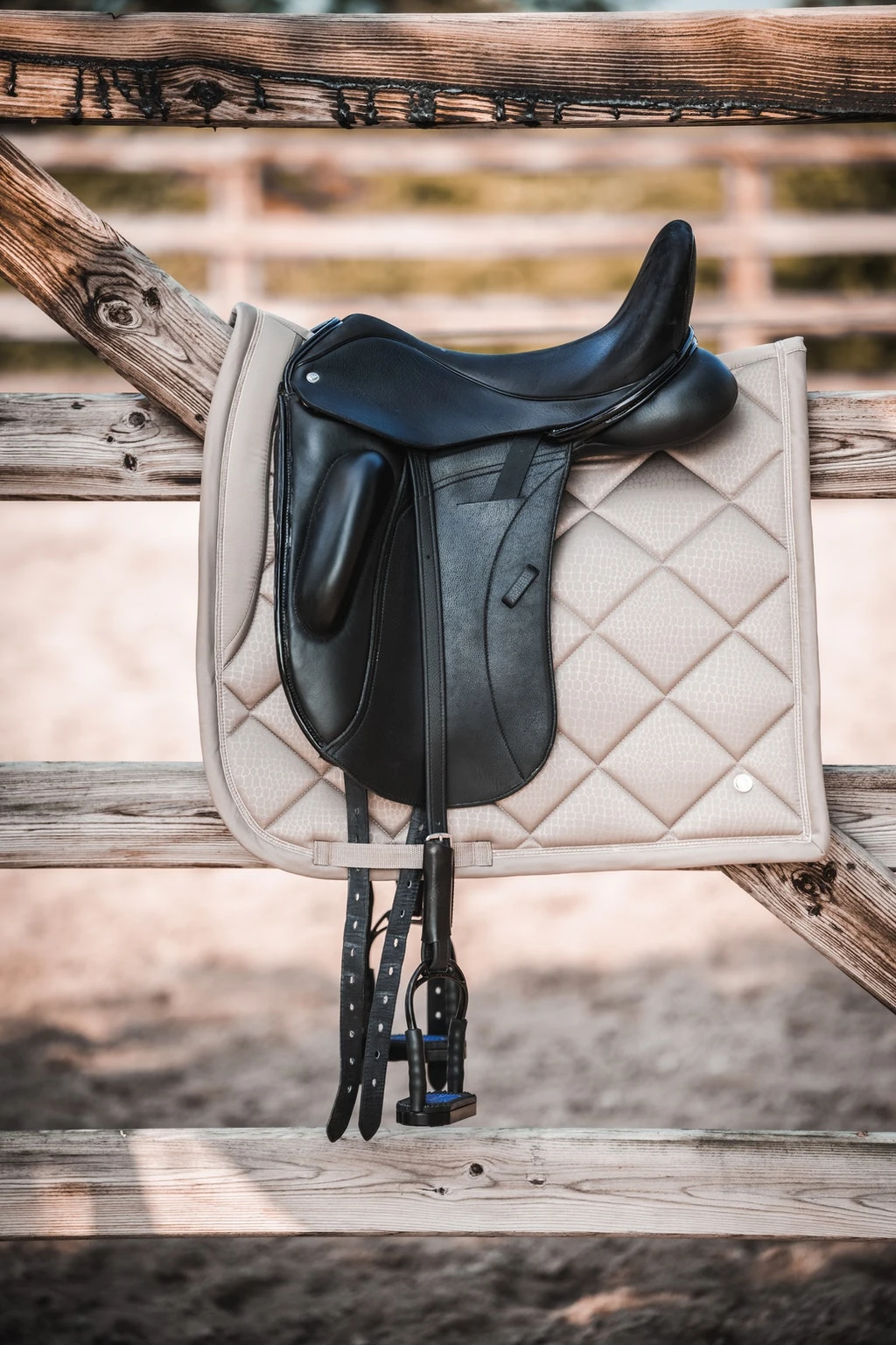 PS Of Sweden Mamba Dressage Saddle Pad Latte 2 PS Of Sweden Mamba Dressage Saddle Pad Latte - Image 2