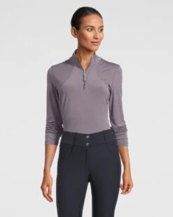 PS Of Sweden Alessandra Base Layer Grey -Equestrian Supplies Alessandra Grey Front 2