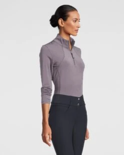 PS Of Sweden Alessandra Base Layer Grey -Equestrian Supplies Alessandra Grey Front Right 2