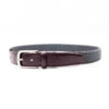 Fager Elastic Leather Belt Brown/Grey