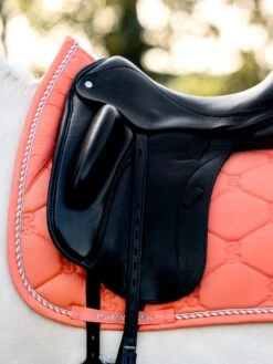 PS Of Sweden Cotton Signature Dressage Saddle Pad Coral 6 PS Of Sweden Cotton Signature Dressage Saddle Pad Coral -Equestrian Supplies DSC 2648 1