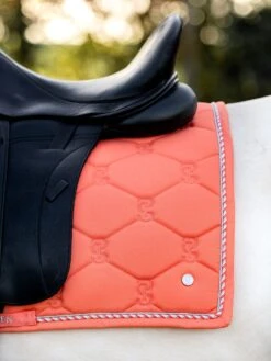 PS Of Sweden Cotton Signature Dressage Saddle Pad Coral 7 PS Of Sweden Cotton Signature Dressage Saddle Pad Coral -Equestrian Supplies DSC 2657 1