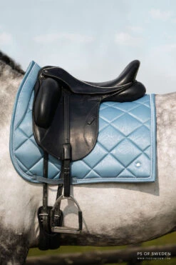 PS Of Sweden Floret Dressage Saddle Pad Aqua -Equestrian Supplies DSC 4819copy