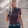 Fager Emma Short Sleeve Base Layer Burgundy
