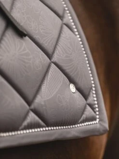 PS Of Sweden Floret Dressage Saddle Pad Grey -Equestrian Supplies FloretDressageGreycloseup
