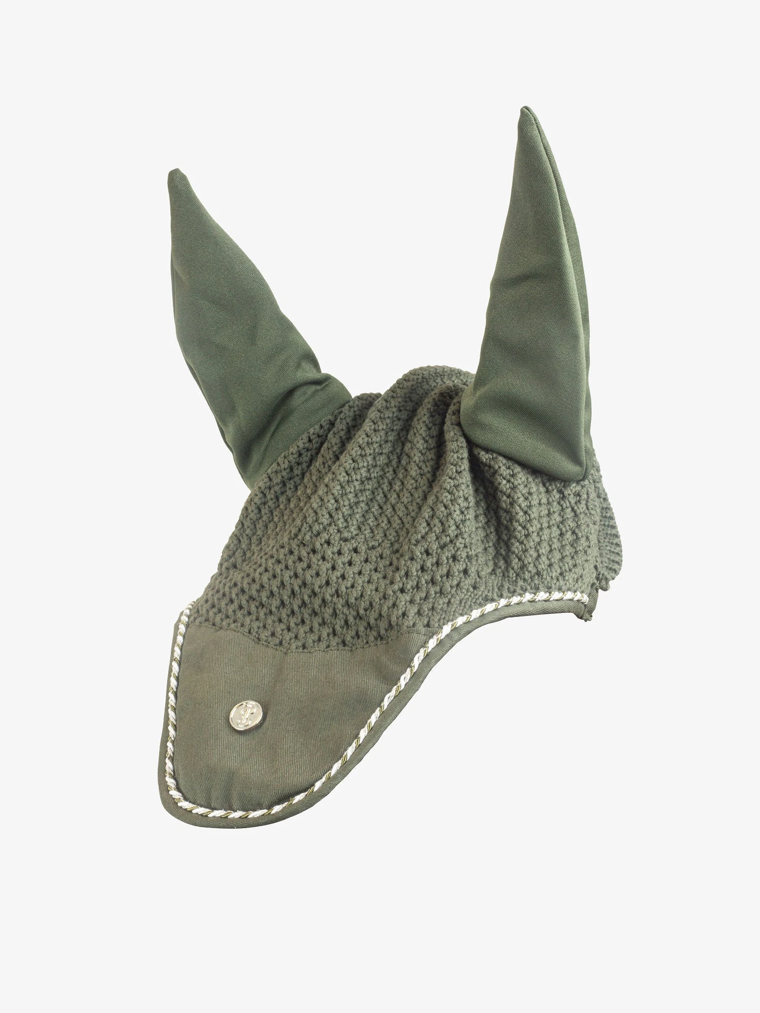 PS Of Sweden Cotton Signature Ear Bonnet Forest Green 1 PS Of Sweden Cotton Signature Ear Bonnet Forest Green