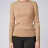 PS Of Sweden Klara Knit Sweater Camel