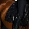 Equestrian Stockholm Dressage Saddle Pad All Black Glimmer