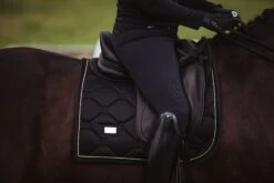 Equestrian Stockholm Dressage Saddle Pad Black Gold