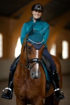 Equestrian Stockholm Ear Bonnet Aurora Blues 6 Equestrian Stockholm Ear Bonnet Aurora Blues -Equestrian Supplies MG 8871