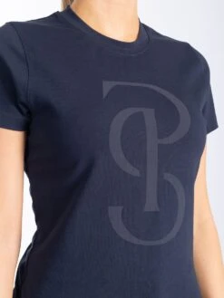 PS Of Sweden Signe Cotton T-Shirt Navy -Equestrian Supplies Navy Signe ss cotton tee 8780 1500x2000px