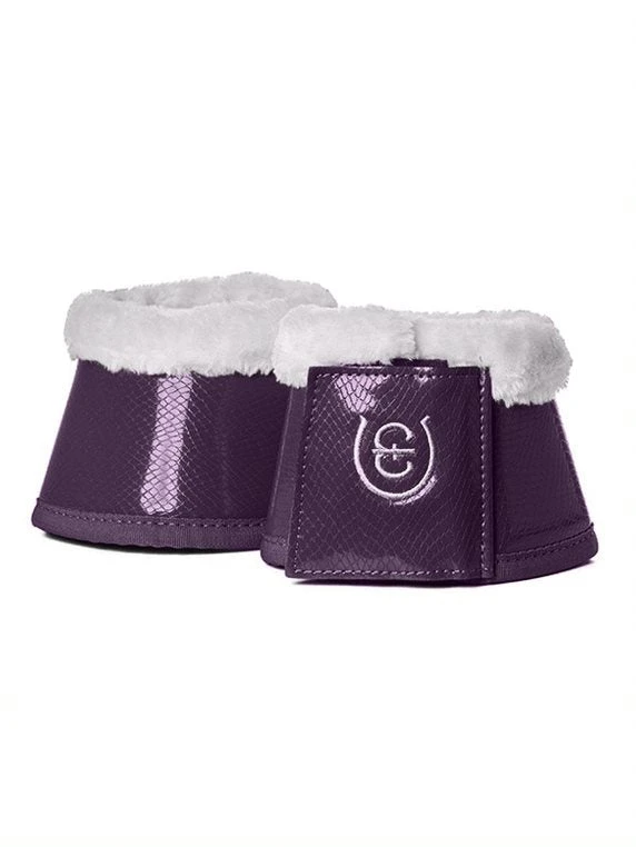 Equestrian Stockholm Fleece Bell Boots Orchid Bloom 1 Equestrian Stockholm Fleece Bell Boots Orchid Bloom