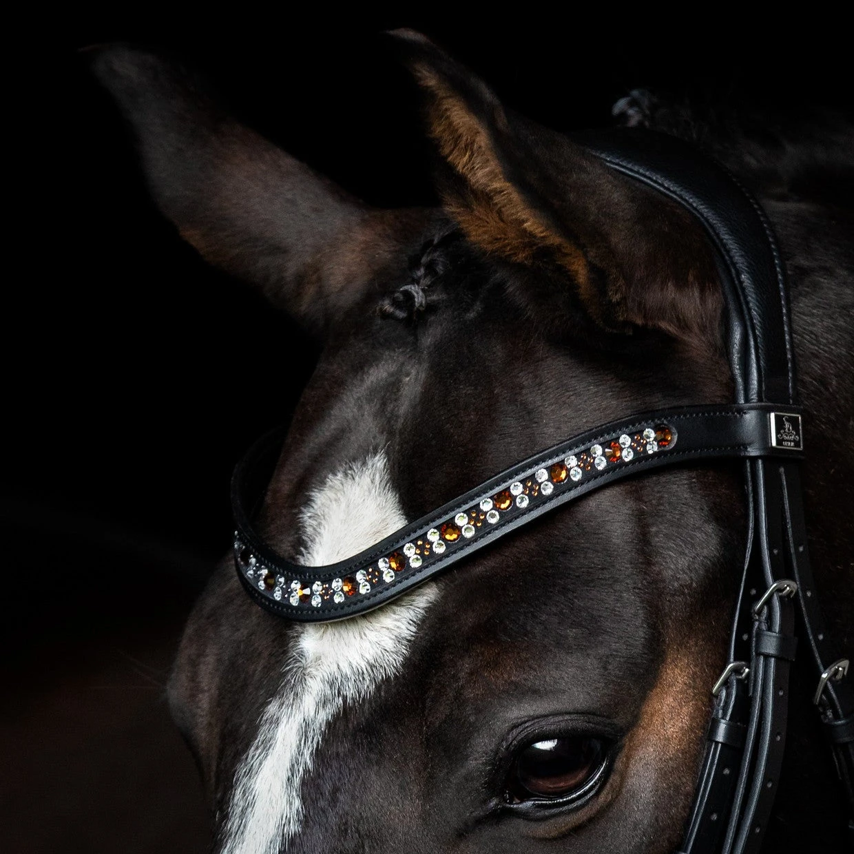 SD Design Vivaldi Browband Smoked Topaz 2 SD Design Vivaldi Browband Smoked Topaz - Image 2