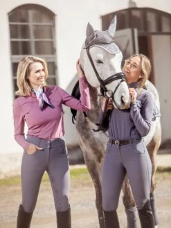 PS Of Sweden Alessandra Base Layer Grey -Equestrian Supplies RoseberryandGreyAlessandra2