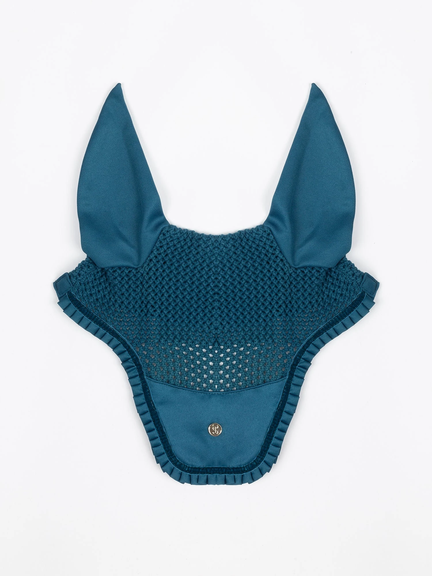 PS Of Sweden Ruffle Ear Bonnet Petrol Blue 1 PS Of Sweden Ruffle Ear Bonnet Petrol Blue