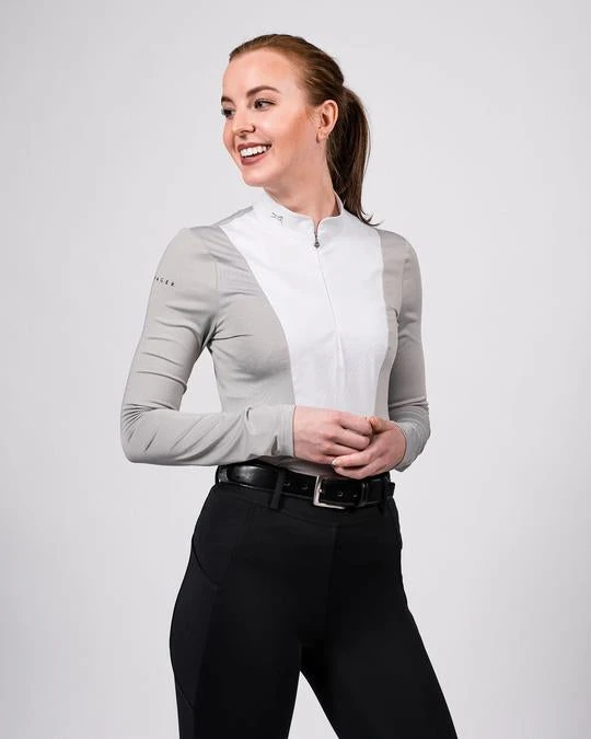 Fager Sanna Competition Shirt Long Sleeve Grey 1 Fager Sanna Competition Shirt Long Sleeve Grey