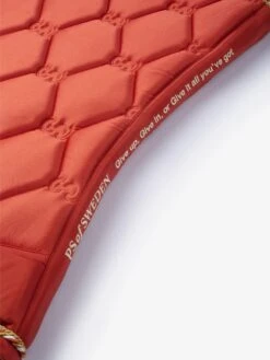 PS Of Sweden Signature Jump Saddle Pad Burnt Orange -Equestrian Supplies Signature Quonte Burnt Orange 0451 1500x2000 1