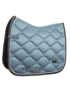 Equestrian Stockholm Dressage Saddle Pad Steel Blue -Equestrian Supplies Steel blue Cob Webb