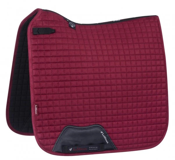 LeMieux Suede Dressage Saddle Pad Mulberry 1 LeMieux Suede Dressage Saddle Pad Mulberry