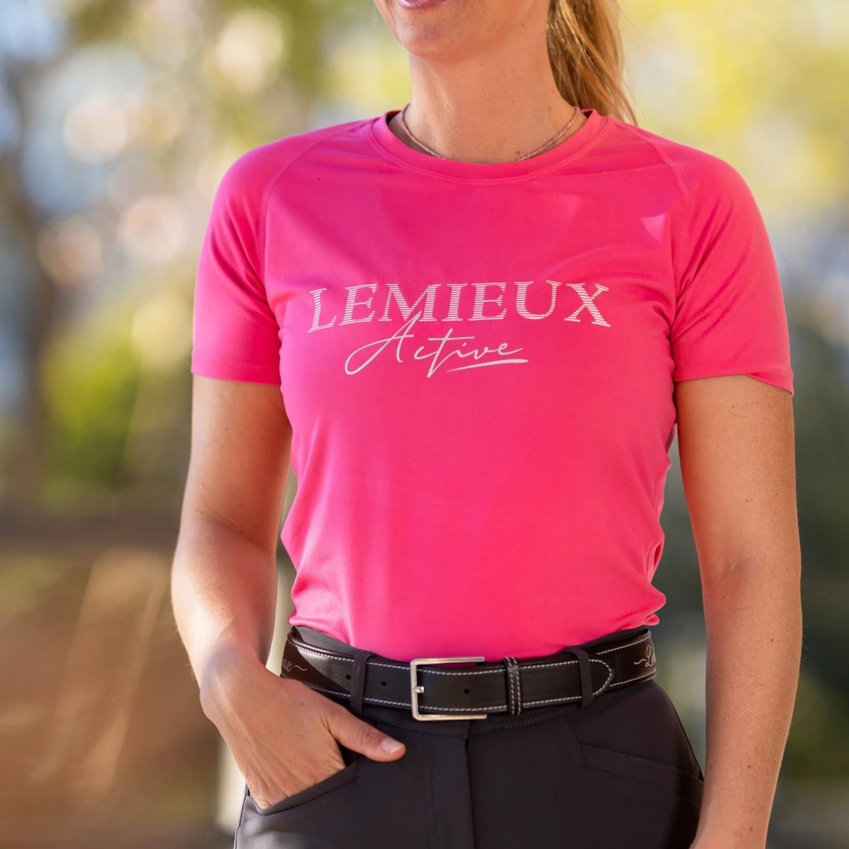 LeMieux Luxe T-Shirt Watermelon 2 LeMieux Luxe T-Shirt Watermelon - Image 2
