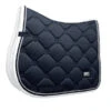 Equestrian Stockholm Jump Saddle Pad Midnight White Edge