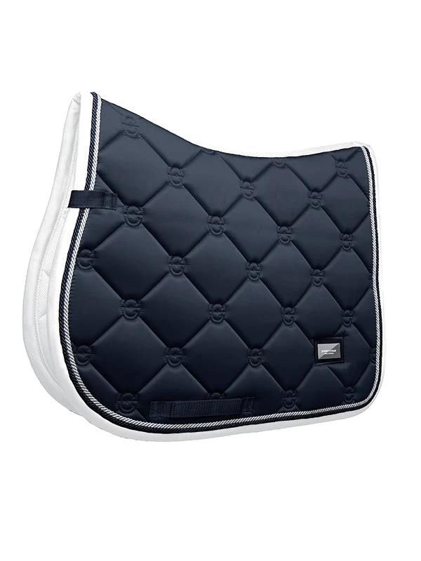 Equestrian Stockholm Jump Saddle Pad Midnight White Edge 1 Equestrian Stockholm Jump Saddle Pad Midnight White Edge
