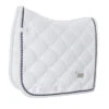 Equestrian Stockholm Dressage Saddle Pad White Perfection Navy