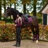 Equestrian Stockholm Dressage Saddle Pad Purple Gold