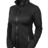 Equestrian Stockholm Fleece Jacket All Black Glimmer
