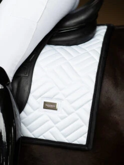 Equestrian Stockholm Modern Dressage Saddle Pad White Black Edition -Equestrian Supplies black 1 1 12f41f2c 03a8 4204 822f 1fbf676186c5