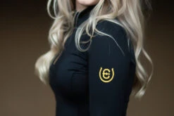 Equestrian Stockholm Vision Base Layer Black Gold -Equestrian Supplies black gold riding top ridtopp oben reiten top rijden on2
