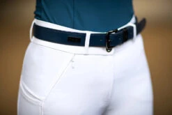 Equestrian Stockholm Prime Belt Blue Meadow -Equestrian Supplies blue meadow belt skarp gurtel riemen on1