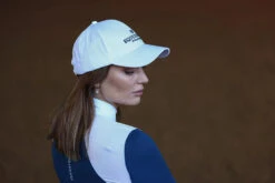 Equestrian Stockholm Cap White Blue Meadow -Equestrian Supplies blue meadow cap keps kappe on2 1